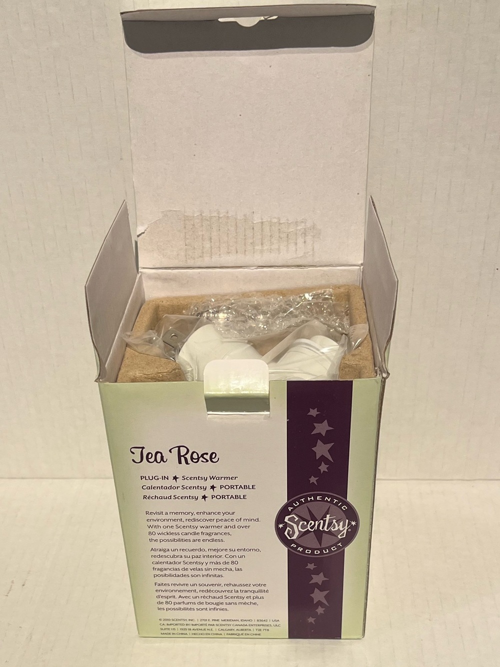 Brand New in Box - Scentsy’s Mini Size Tea Rose Scent Warmer - Picture 5 of 6